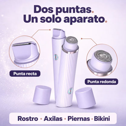 PureShave™ | Depiladora Corporal Eléctrica Doble Punta